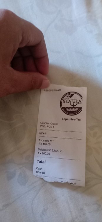 Why my receipt doesnt show TOTAL, cash, change?