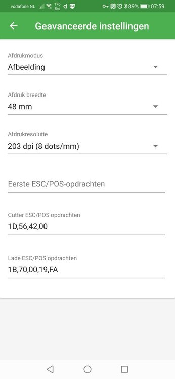 Bon printer setup voor extra lege regel bij optie Cutter.jpg
